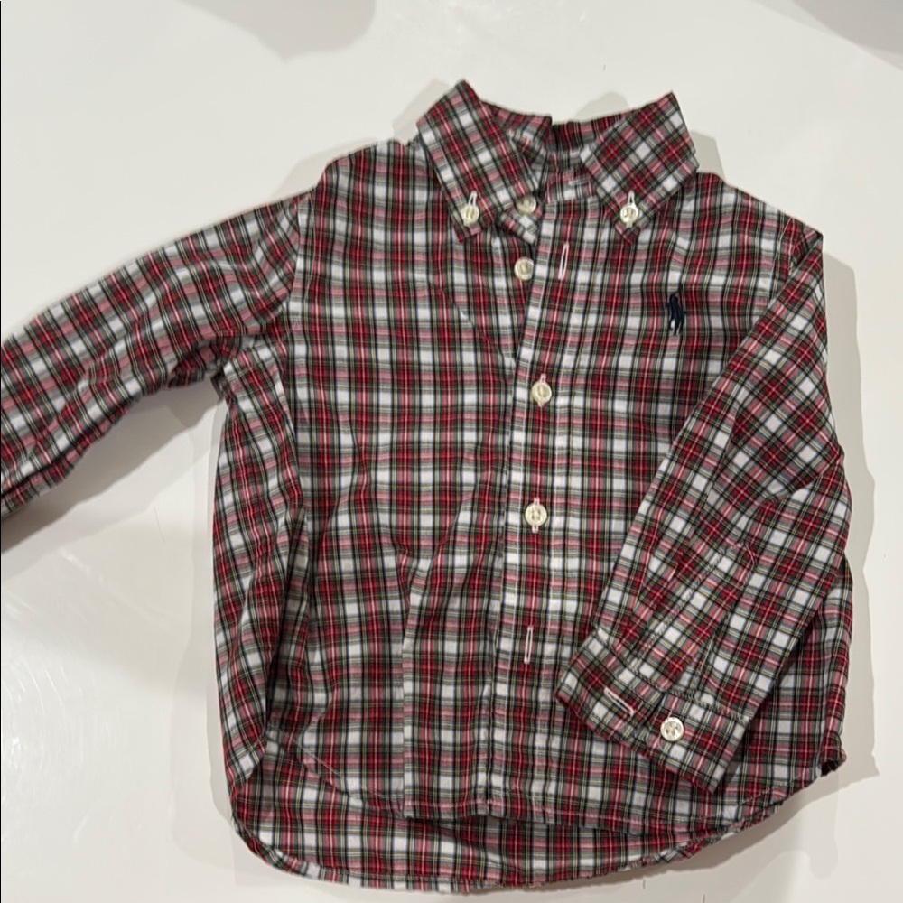 Plaid Ralph Lauren Kids button up
